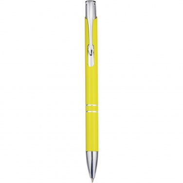 Logotrade promotional giveaway image of: Moneta aluminium click ballpoint pen (blue ink)