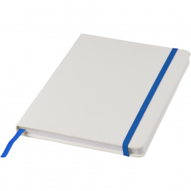 Logotrade advertising products photo of: Spectrum A5 white notebook with coloured strap