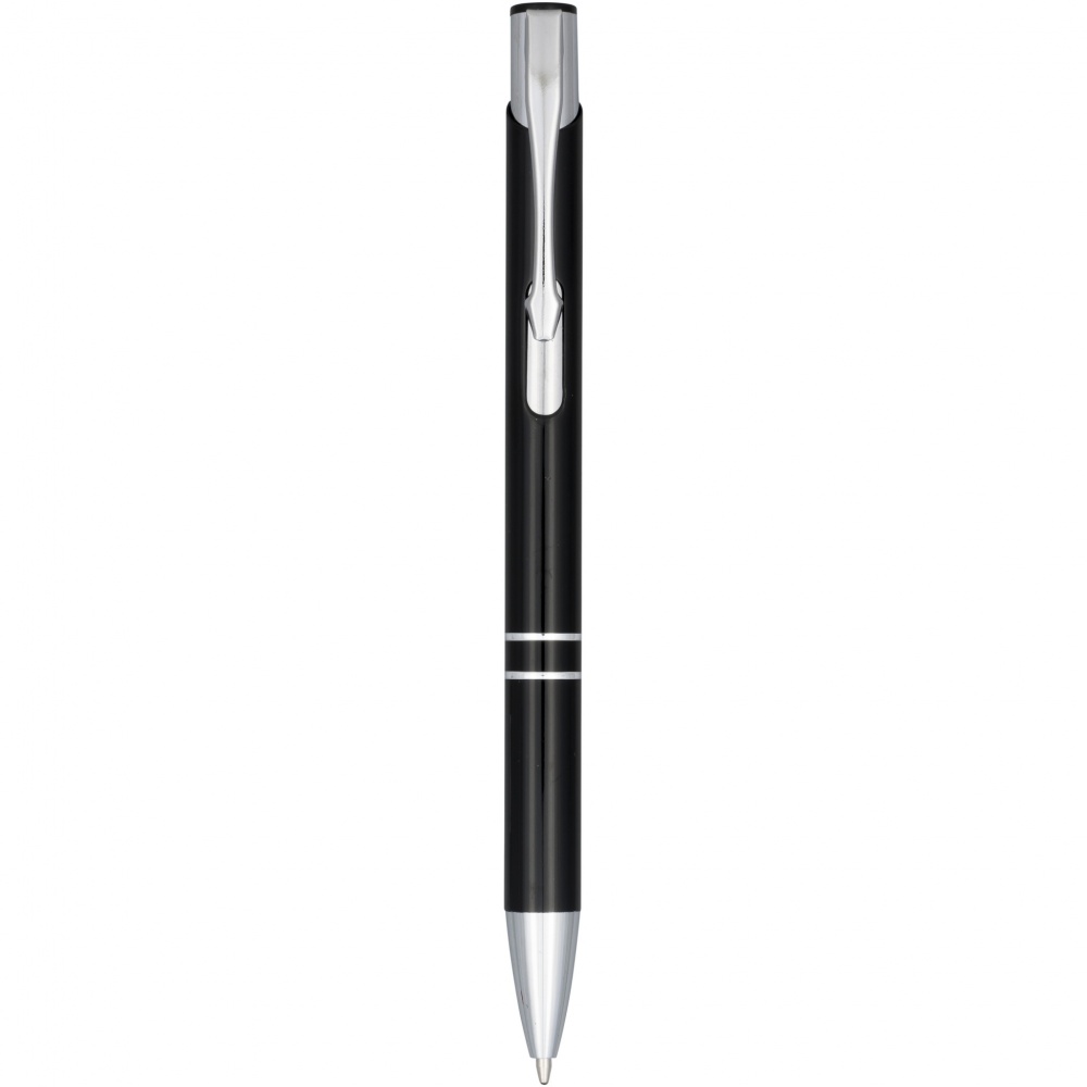 Logo trade advertising products picture of: Moneta anodized aluminium click ballpoint pen