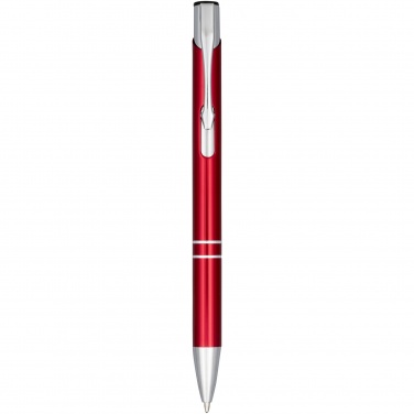 Logo trade promotional giveaway photo of: Moneta anodized aluminium click ballpoint pen