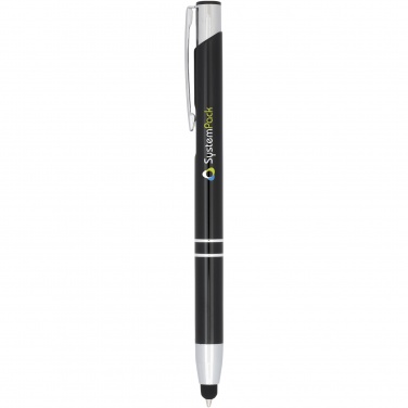Logo trade promotional products picture of: Moneta anodized aluminium click stylus ballpoint pen