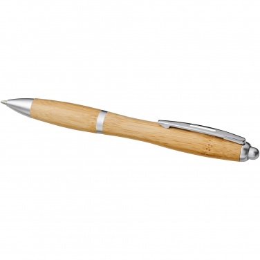 Logo trade business gift photo of: Nash bamboo ballpoint pen
