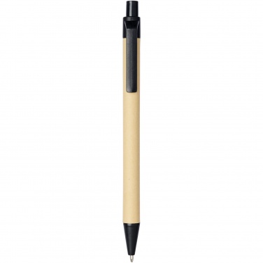 Logo trade promotional product photo of: Berk recycled carton and corn plastic ballpoint pen