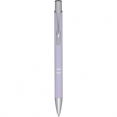 Logo trade promotional items picture of: Moneta soft touch ballpoint pen
