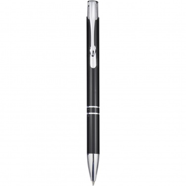 Logotrade promotional item picture of: Moneta aluminium click ballpoint pen (black ink)