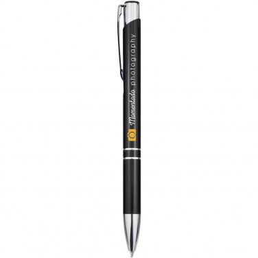Logotrade promotional merchandise photo of: Moneta aluminium click ballpoint pen (black ink)