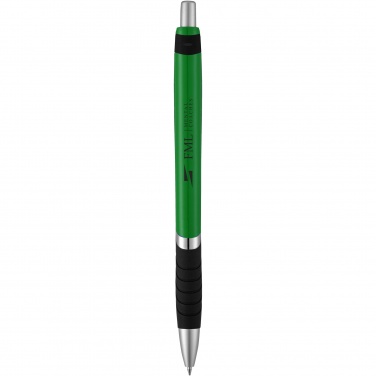 Logo trade promotional products image of: Turbo ballpoint pen with rubber grip