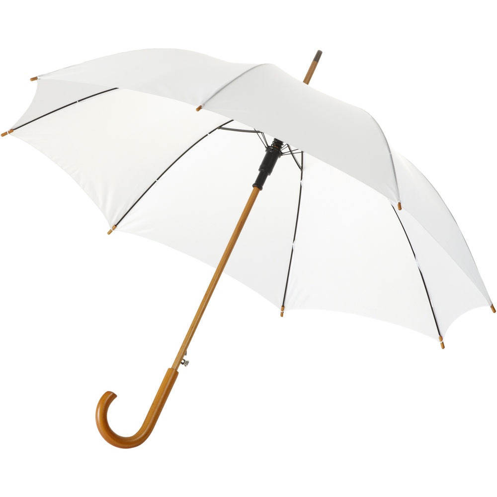 Logo trade corporate gifts picture of: Kyle 23" auto open umbrella wooden shaft and handle