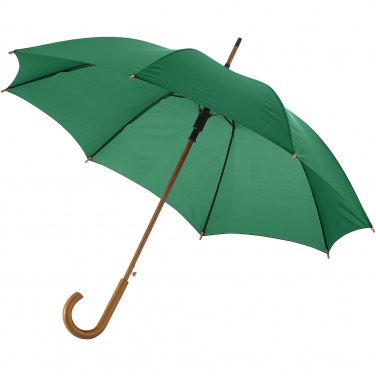 Logotrade promotional item image of: Kyle 23" auto open umbrella wooden shaft and handle