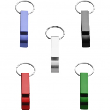 Logo trade promotional item photo of: Tao bottle and can opener keychain