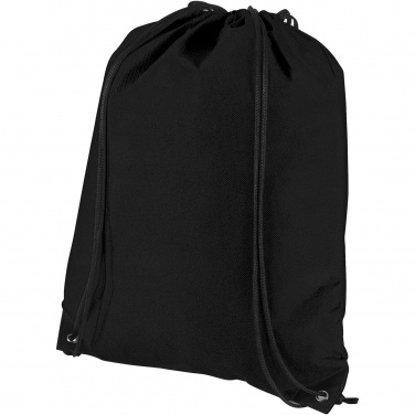 Logo trade promotional giveaway photo of: Evergreen non-woven drawstring bag 5L
