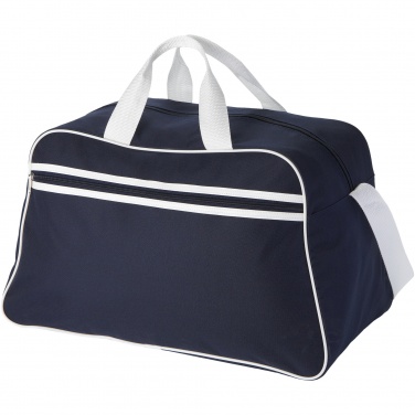 Logo trade corporate gifts image of: San Jose 2-stripe sports duffel bag 30L