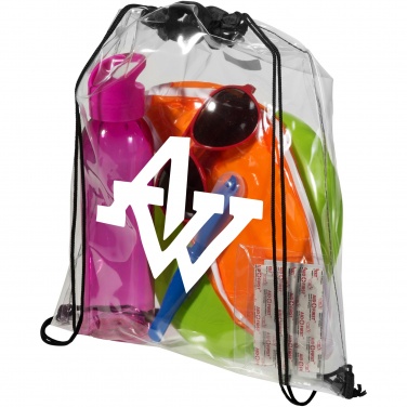 Logotrade promotional gift picture of: Lancaster transparent drawstring bag 5L