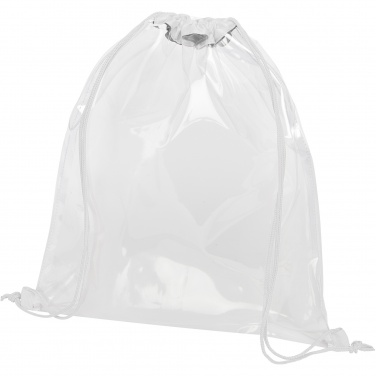 Logo trade business gifts image of: Lancaster transparent drawstring bag 5L
