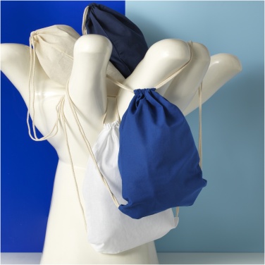 Logotrade promotional gift image of: Oregon 100 g/m² cotton drawstring bag 5L