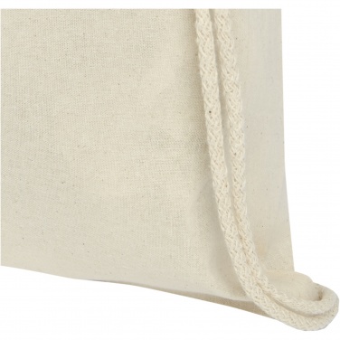 Logo trade promotional giveaways image of: Oregon 100 g/m² cotton drawstring bag 5L