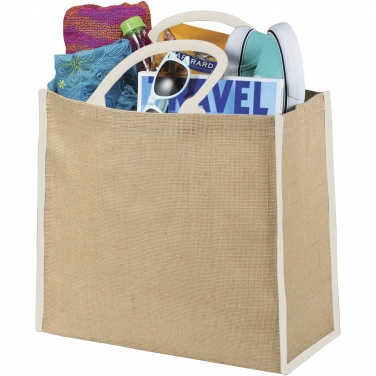 Logotrade promotional product image of: Harry coloured edge jute tote bag 25L