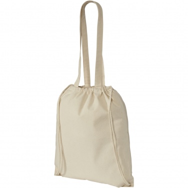 Logo trade promotional items picture of: Eliza 240 g/m² cotton drawstring bag 6L