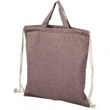 Logo trade advertising products image of: Pheebs 150 g/m² recycled drawstring bag 6L