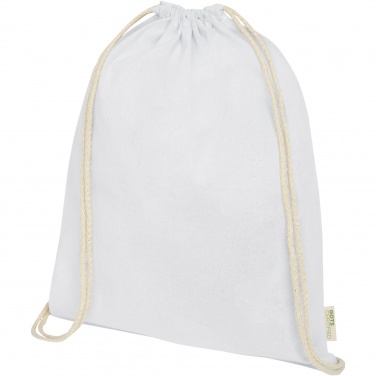 Logotrade promotional merchandise photo of: Orissa 100 g/m² organic cotton drawstring bag 5L