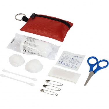 Logotrade promotional giveaways photo of: Valdemar 16-piece first aid keyring pouch