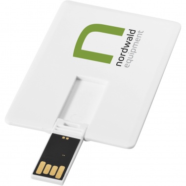 Logotrade promotional merchandise picture of: Slim card-shaped 2GB USB flash drive