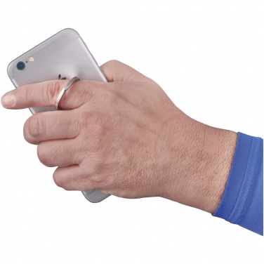 Logo trade promotional giveaways image of: Cell aluminium ring phone holder