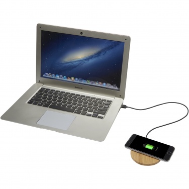 Logotrade promotional merchandise photo of: Essence 5W bamboo wireless charging pad