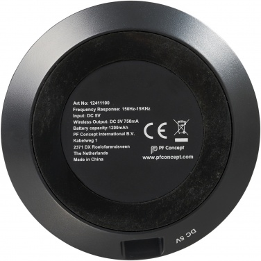 Logotrade promotional giveaway picture of: Fiber 3W wireless charging Bluetooth® speaker