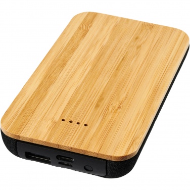 Logotrade promotional gifts photo of: Future 6000 mAh bamboo/fabric wireless power bank
