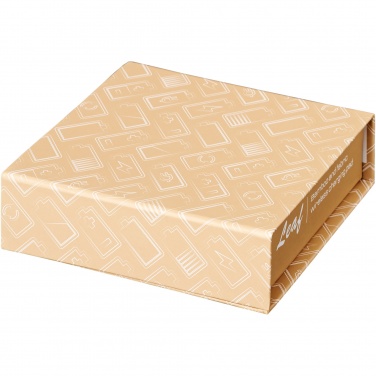 Logotrade promotional giveaway image of: Leaf 5W bamboo and fabric wireless charging pad