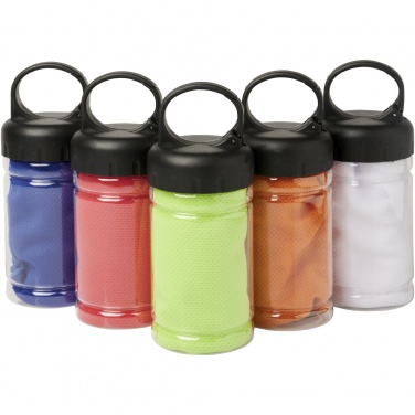 Logo trade promotional giveaways picture of: Remy cooling towel in PET container