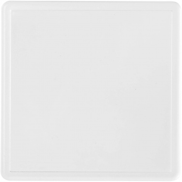 Logo trade promotional giveaways image of: Ellison square plastic coaster with paper insert