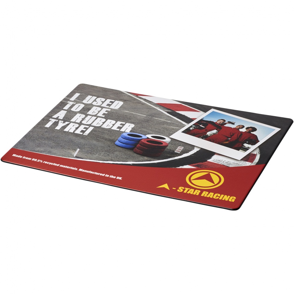 Logotrade promotional product image of: Brite-Mat® mouse mat with tyre material