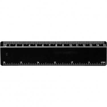 Logotrade promotional product picture of: Terran 15 cm ruler from 100% recycled plastic