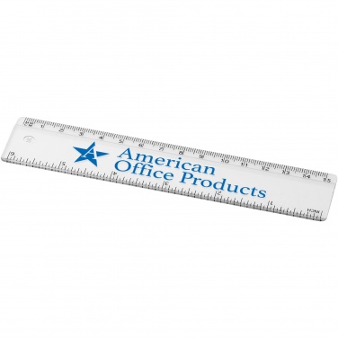 Logo trade promotional merchandise image of: Renzo 15 cm plastic ruler
