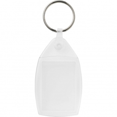 Logo trade promotional merchandise picture of: Lita P6 keychain with plastic clip