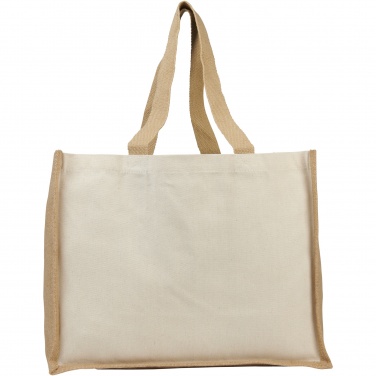 Logotrade corporate gift picture of: Varai 320 g/m² canvas and jute shopping tote bag 23L