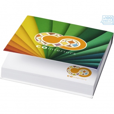 Logo trade promotional giveaways picture of: Sticky-Mate® soft cover squared sticky notes 75x75mm