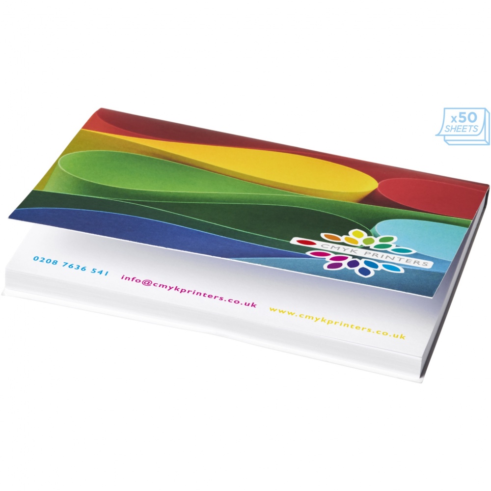 Logotrade advertising products photo of: Sticky-Mate® A7 soft cover sticky notes 100x75mm