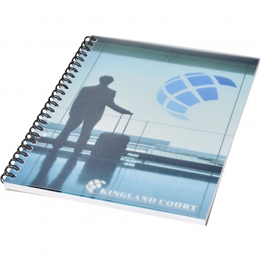 Logo trade business gifts image of: Desk-Mate® wire-o A5 notebook PP cover