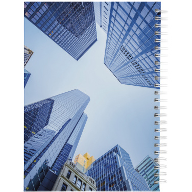 Logo trade promotional merchandise image of: Wire-o A5 notebook hard cover