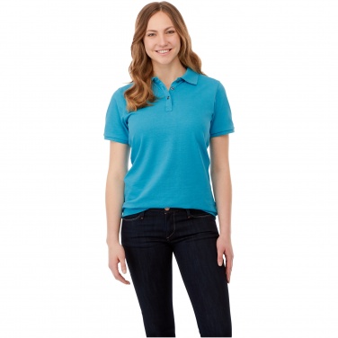 Logo trade promotional merchandise photo of: Beryl short sleeve women's organic recycled polo