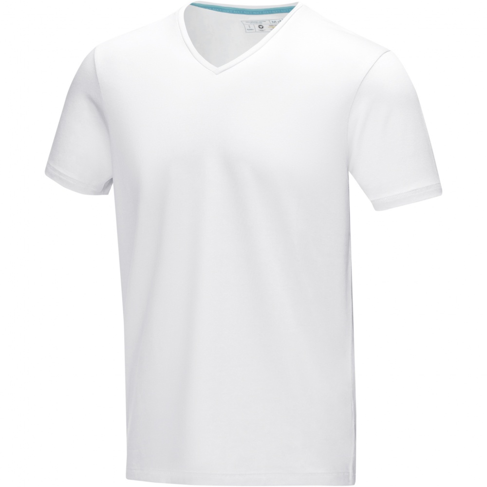 Logotrade promotional giveaway picture of: Kawartha short sleeve men's organic V-neck t-shirt