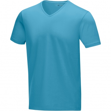 Logo trade advertising products image of: Kawartha short sleeve men's organic V-neck t-shirt