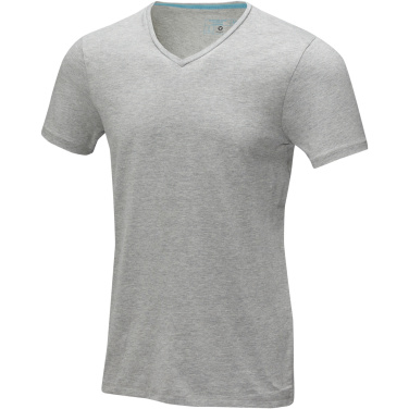 Logo trade promotional items picture of: Kawartha short sleeve men's organic V-neck t-shirt