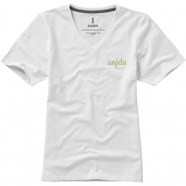 Logotrade advertising product picture of: Kawartha short sleeve women's organic V-neck t-shirt