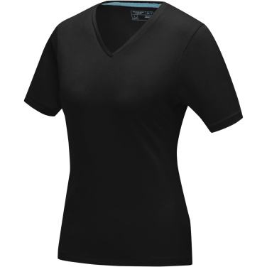 Logotrade promotional item picture of: Kawartha short sleeve women's organic V-neck t-shirt