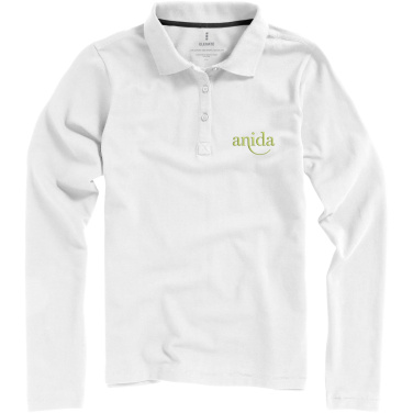 Logo trade advertising products picture of: Oakville long sleeve women's polo