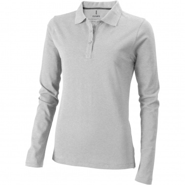 Logo trade promotional gifts picture of: Oakville long sleeve women's polo